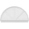 Ekena Millwork Half Round 3 Spoke Architectural Grade PVC Combination Pediment, 66"W x 39-3/4"H x 2-3/4"P PEDPC066X400HRO03 - alternate 4
